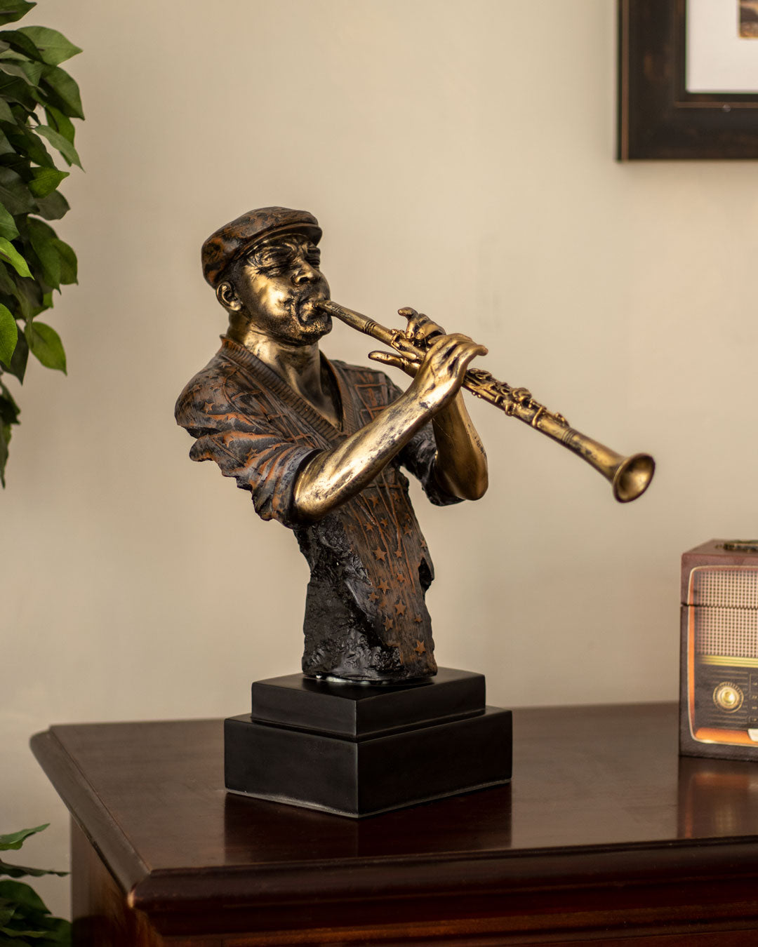 The Blues - Musician Playing Clarinet Bust - The Decor Kart 