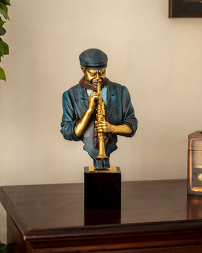 The Blues - Musician Playing Clarinet Bust - The Decor Kart 