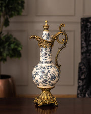 'Staffordshire' Victorian Ornamental Lidded Vase - The Decor Kart