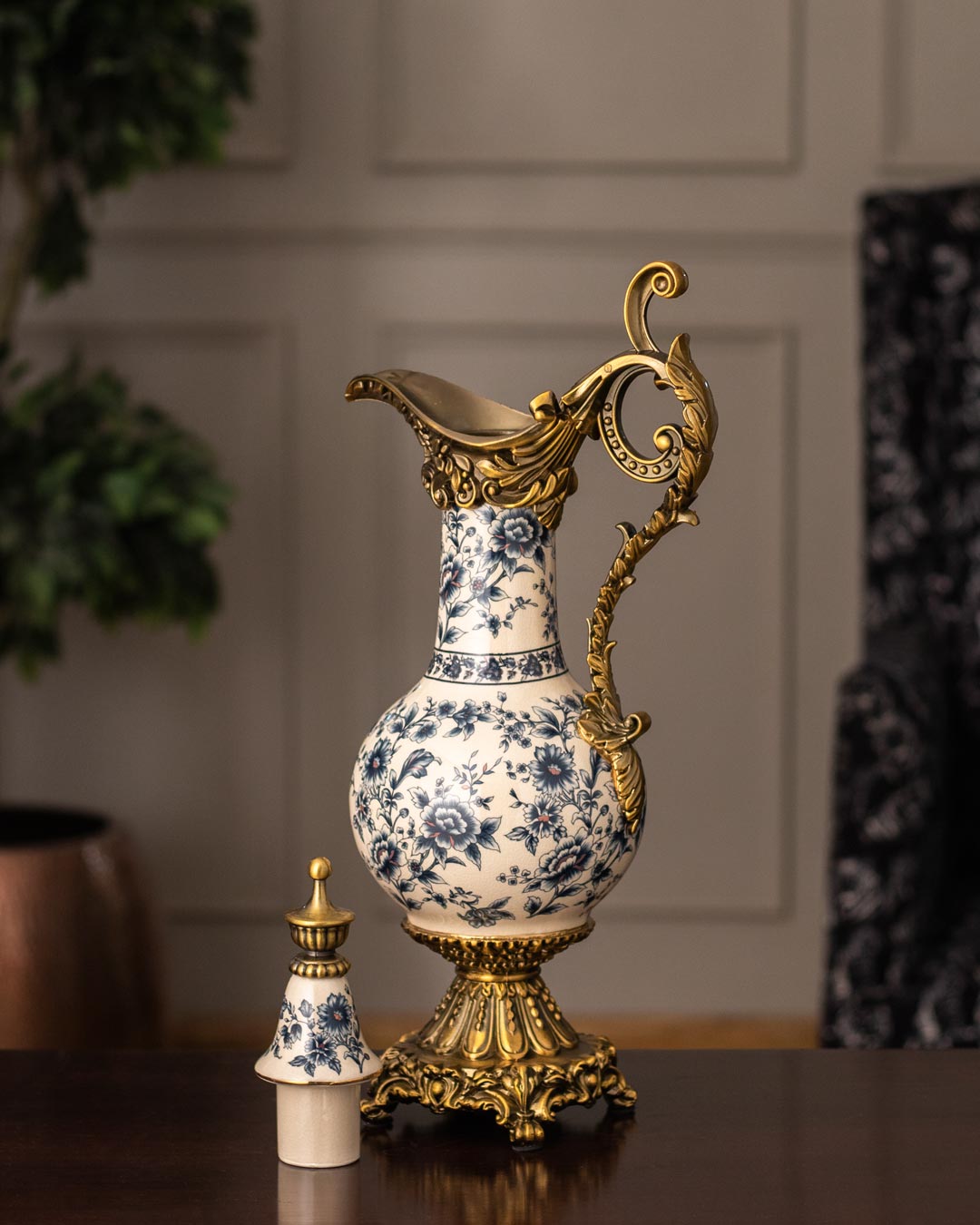 'Staffordshire' Victorian Ornamental Lidded Vase - The Decor Kart
