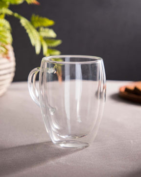 Thermal Double Walled Glass Tea Cup