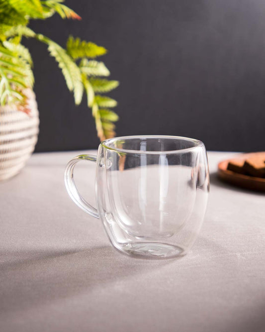 Thermal Double Walled Glass Tea Cup
