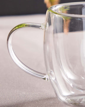 Thermal Double Walled Glass Tea Cup