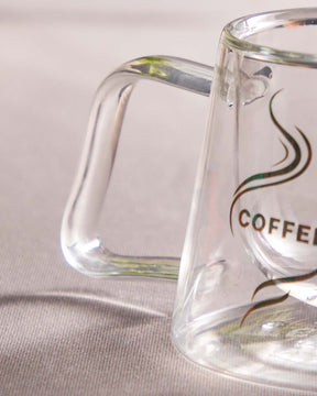Emerald Double Wall Glass Tea Cup