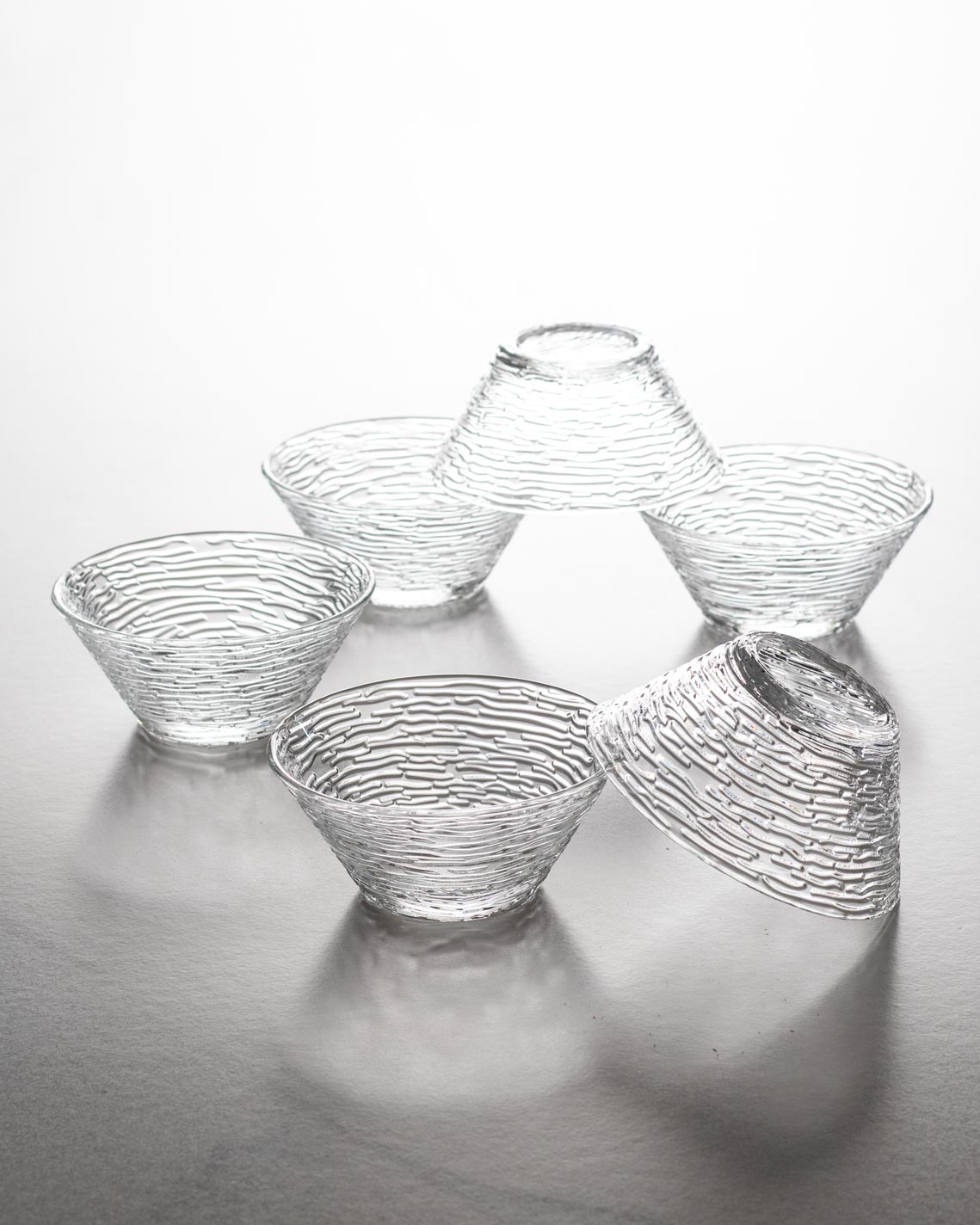 Transparent Glass Dessert Bowl Small - Set of 6 - The Decor Kart 
