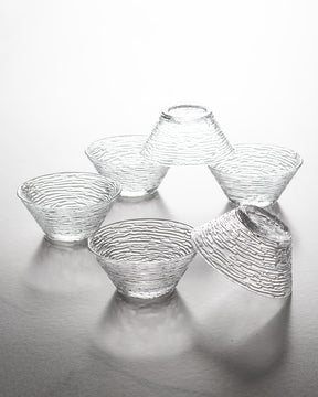 Transparent Glass Dessert Bowl Small - Set of 6 - The Decor Kart 