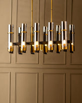 Torina Metal Rod Tube LED Chandelier