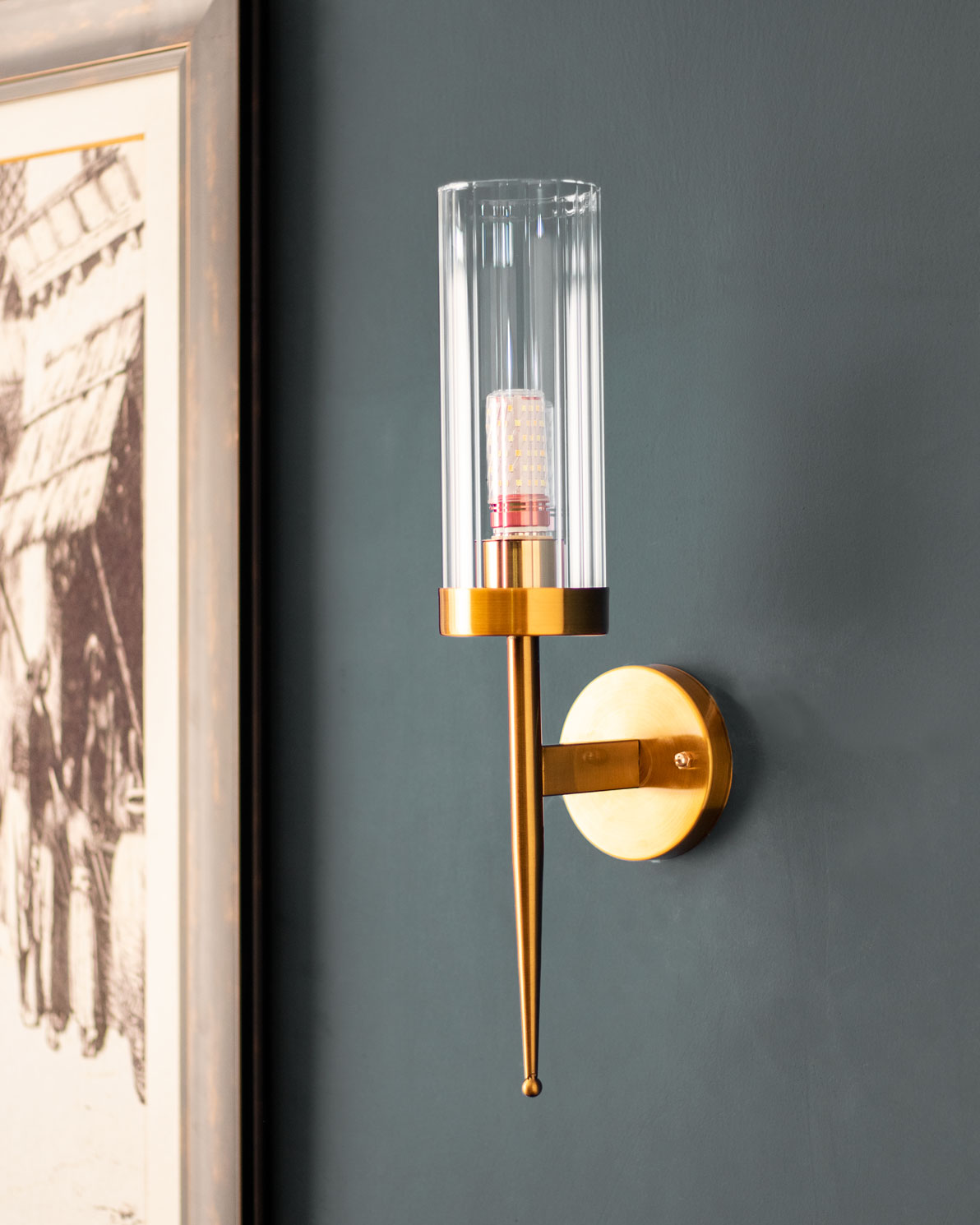 Modern Ambient Wall Sconce - Clear - The Decor Kart 
