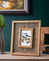 Vintage Rattan Photo Frame - 5"x7"