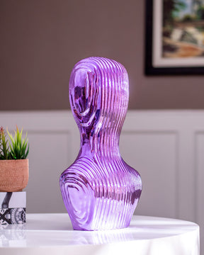 Prismatic Man Glass Sculpture - Amethyst - The Decor Kart 