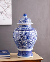 Oversized Classic Blue & White Temple Jar
