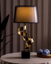 Elegant Metallic Glow Table Lamp - The Decor Kart 