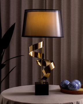 Elegant Metallic Glow Table Lamp - The Decor Kart 