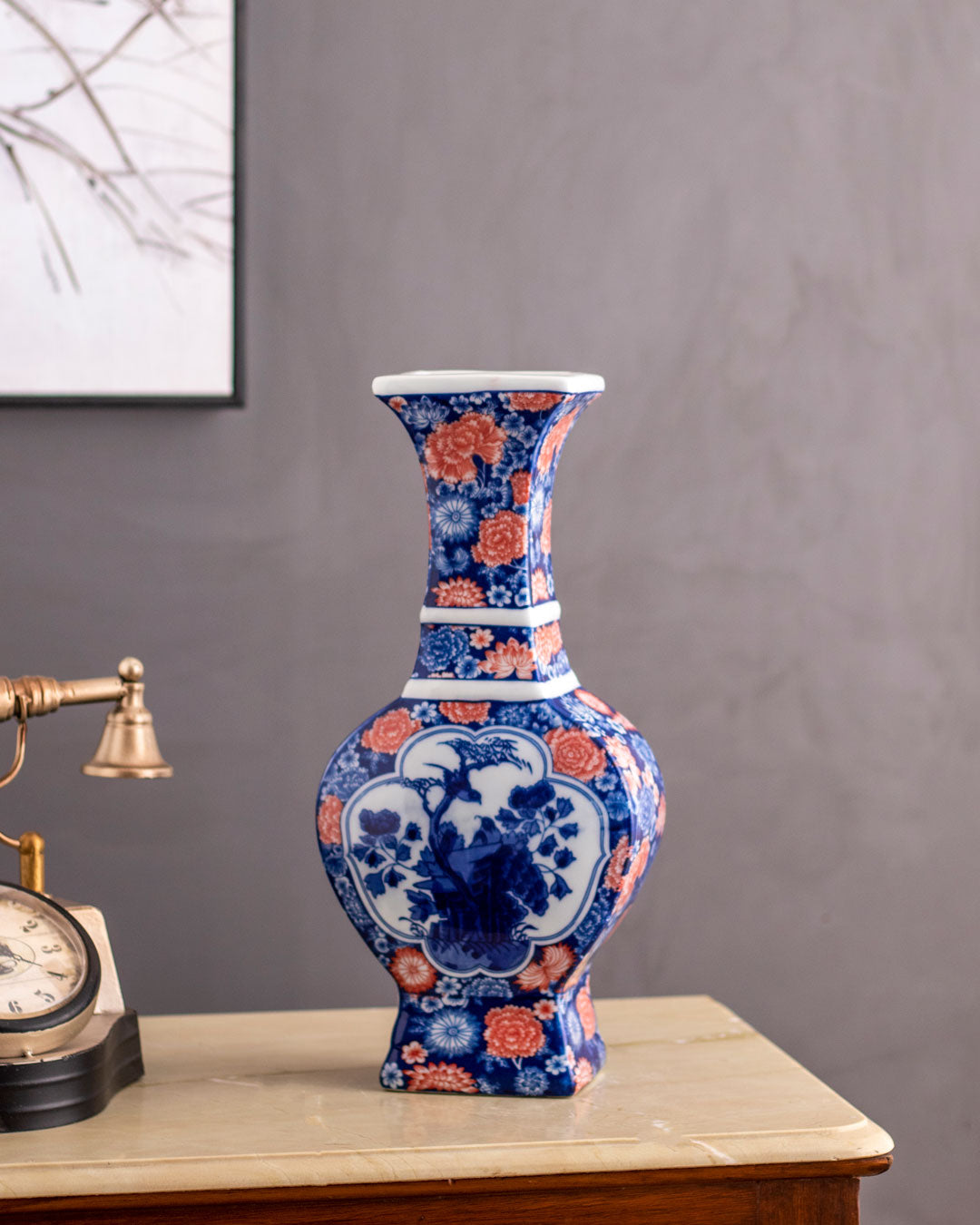 Classic Blue & White Vase - The Decor Kart
