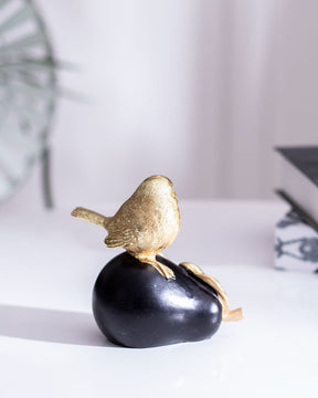 Splendid Birds on Black Avocado - The Decor Kart 