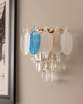 Leaf Shape Glass Piece Wall Light - The Decor Kart 