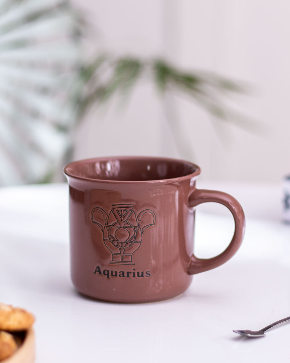 Aquarius Zodiac Mug - Brown