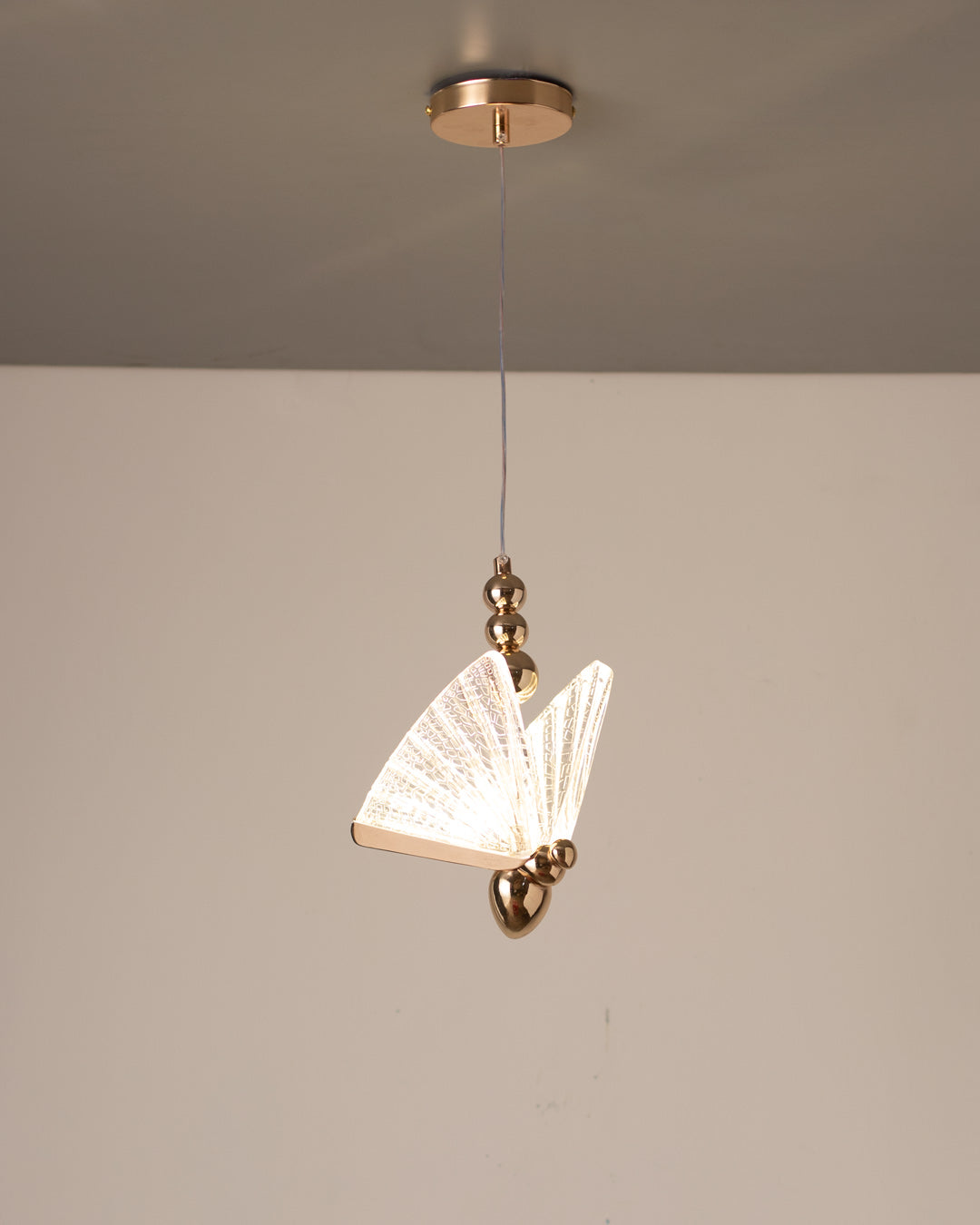 Butterfly Glass Pendant Light - Single