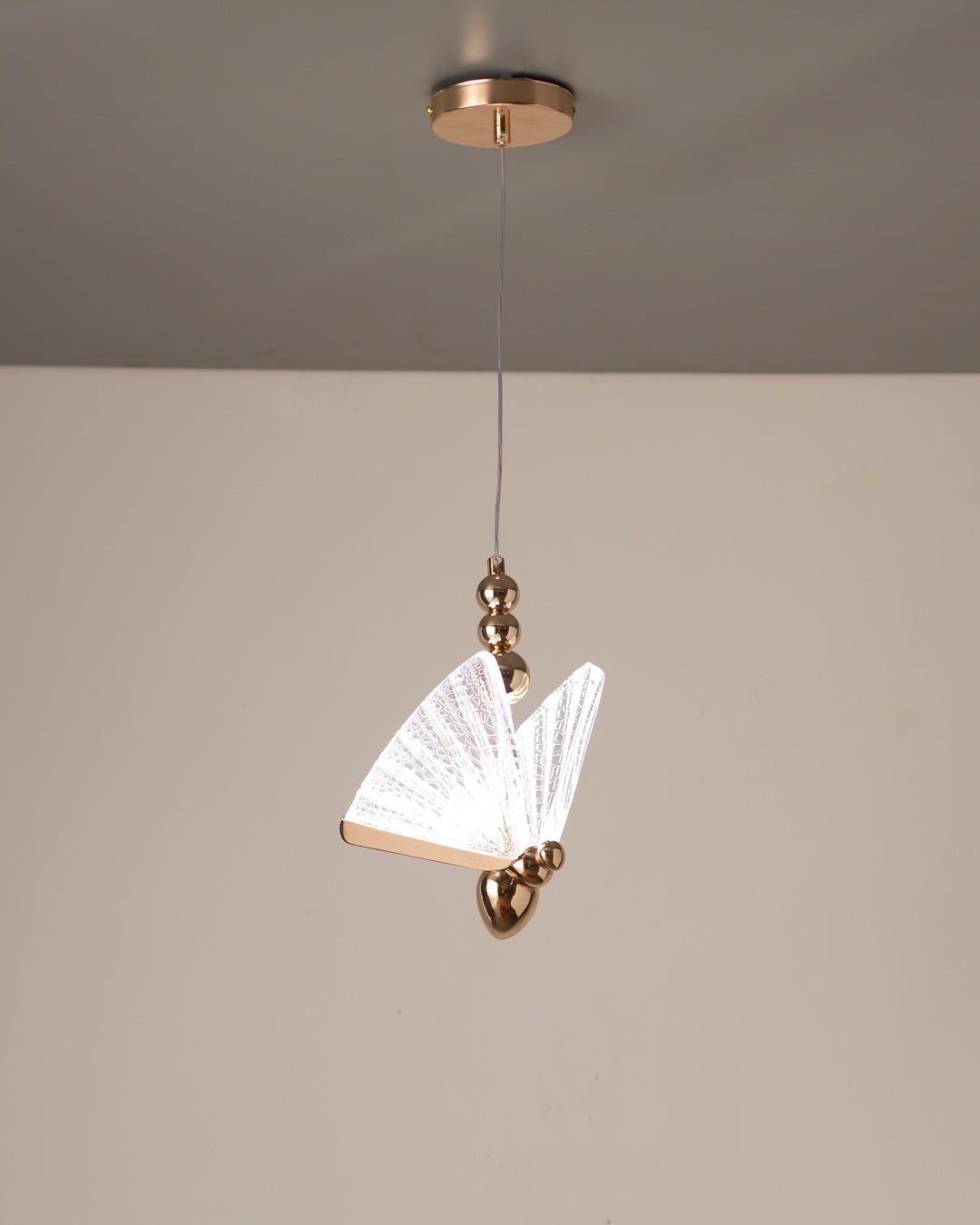 Butterfly Glass Pendant Light - Single