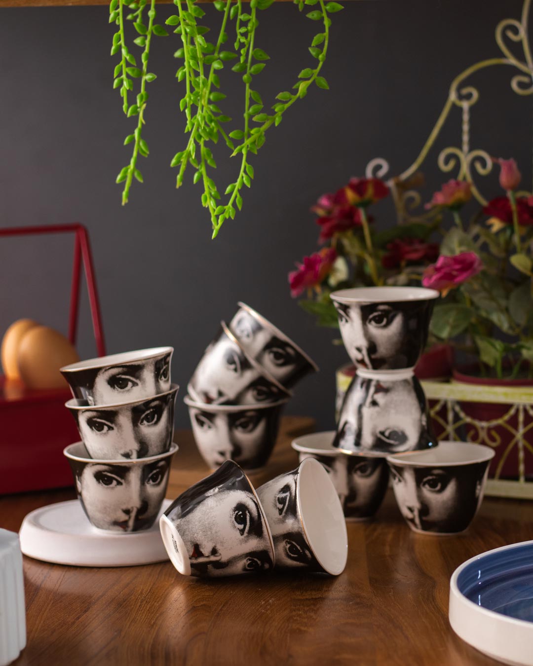 The Woman - Ceramic Green Tea Cups - Set of 12 - The Decor Kart 