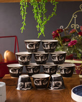 The Woman - Ceramic Green Tea Cups - Set of 12