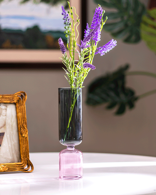 Graceful Beauty: Glass Flower Vase - The Decor Kart