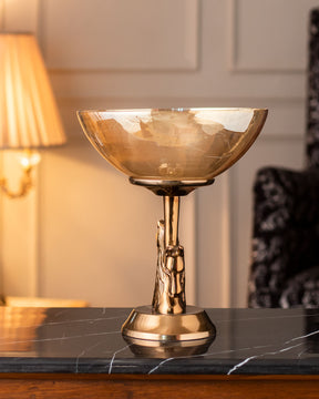 Double Stallion Decorative Bowl