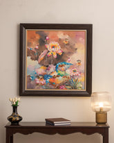 Handmade Oil, Painting Size 80X80 cms