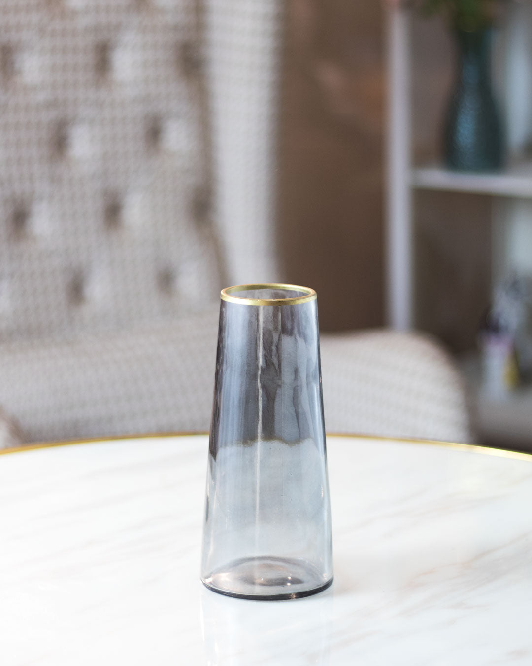 Gleaming Glass Decorative Vase - Set of 2 - The Decor Kart 