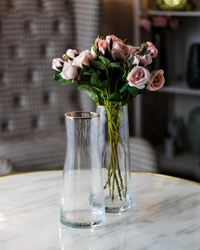 Gleaming Glass Decorative Vase