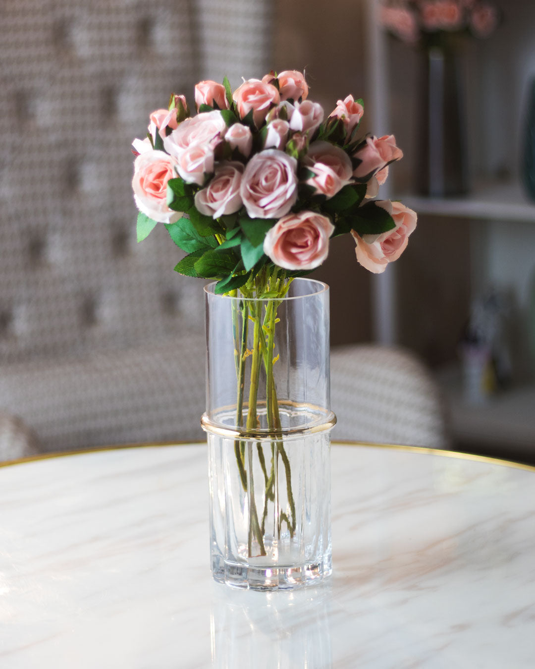 Gleaming Glass Decorative Vase