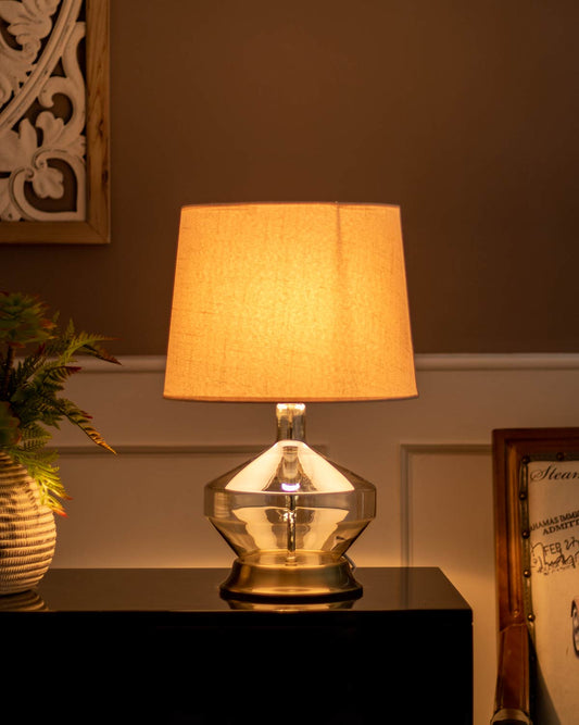 Glowing Elegance: Glass Table Lamp - V