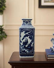 Classic Blue & White Porcelain Vase - The Decor Kart