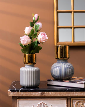 Barbados Grey Vase - The Decor Kart 