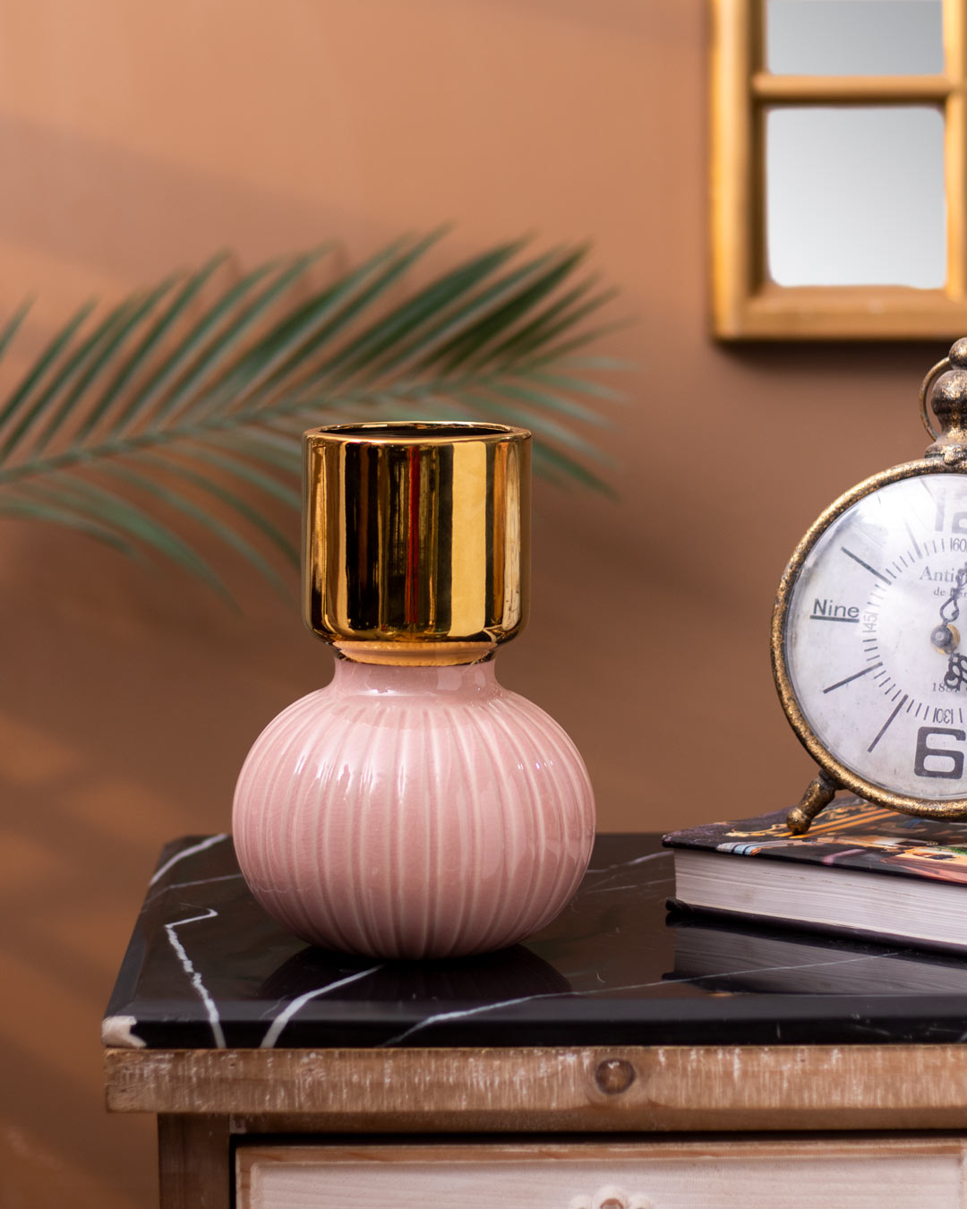 Barbados Pink Vase - Short - The Decor Kart 