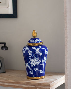 Adian Decorative Lidded Jar - Small