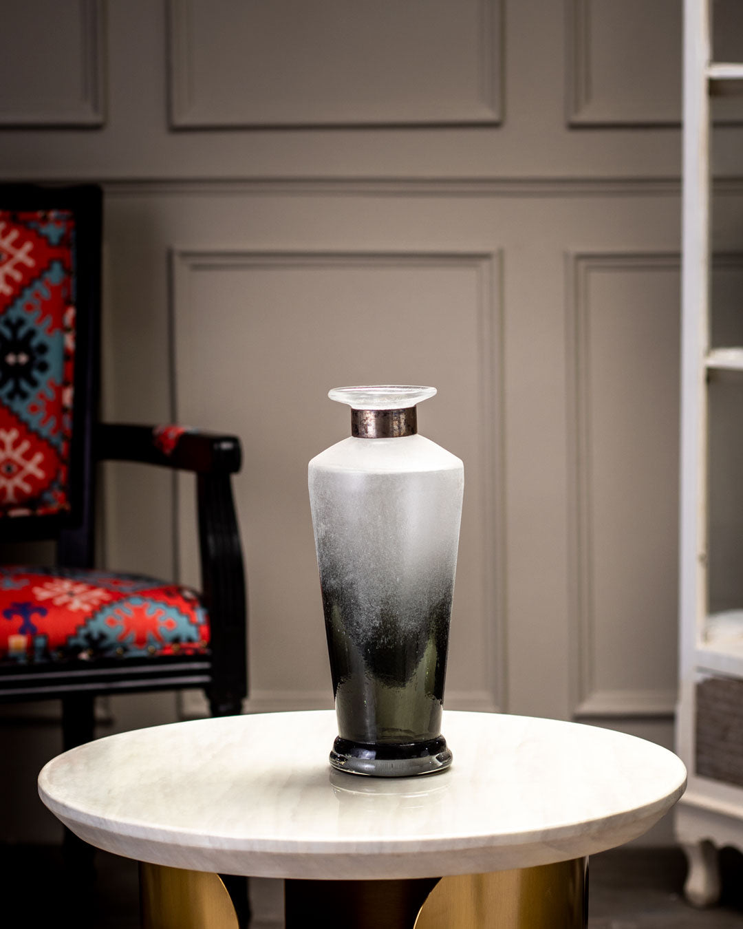 Sedimentary Glass Vase - The Decor Kart