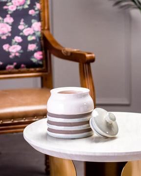 Ribbed Decorative Canister - The Decor Kart 