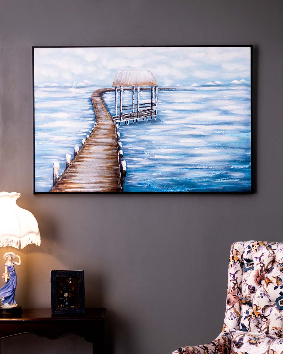 Pathway to Heaven Semi Hand-made Wall Art - 48*32 Inch - The Decor Kart
