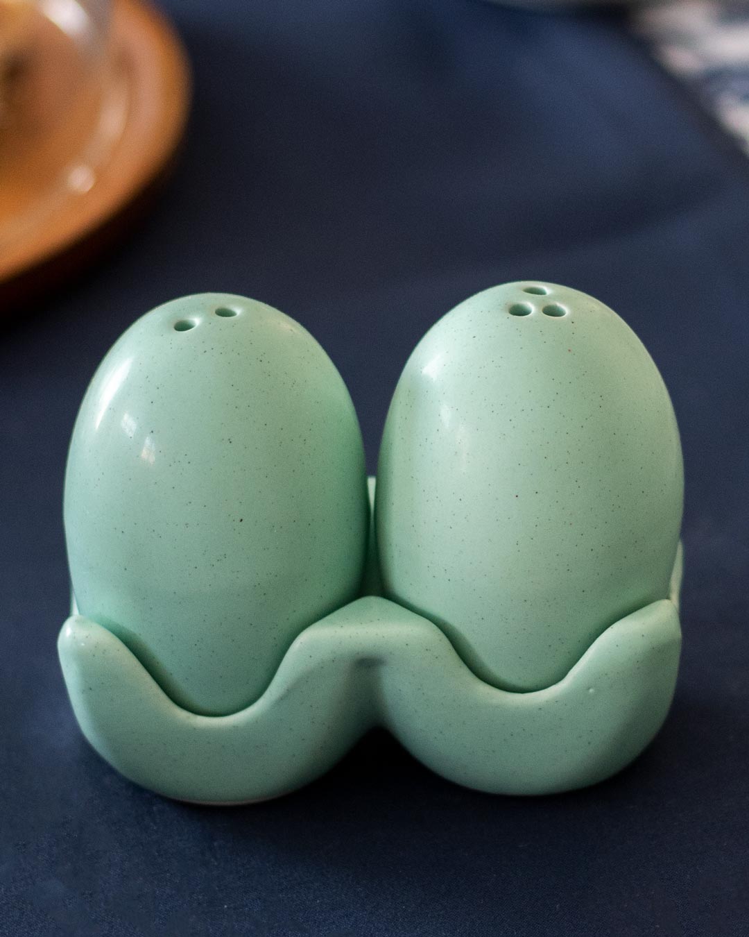 Egg Salt & Pepper Shaker Set - Green
