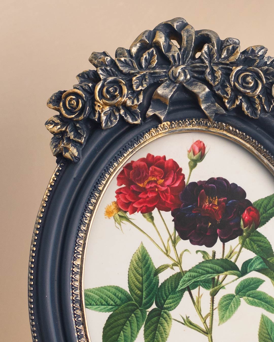 Royal Blue Oval Photo Frame - The Decor Kart