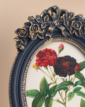 Royal Blue Oval Photo Frame - The Decor Kart 
