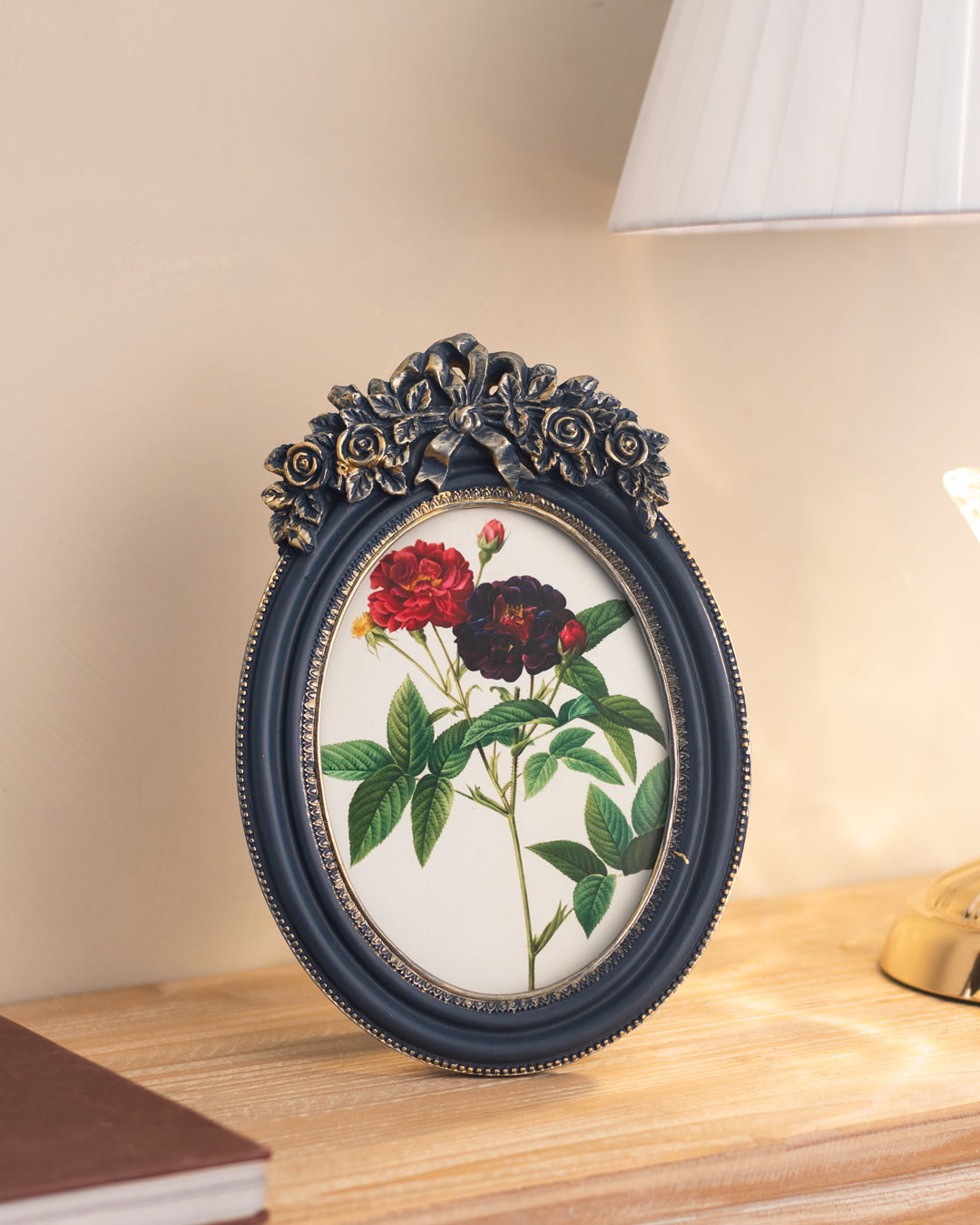 Royal Blue Oval Photo Frame - The Decor Kart