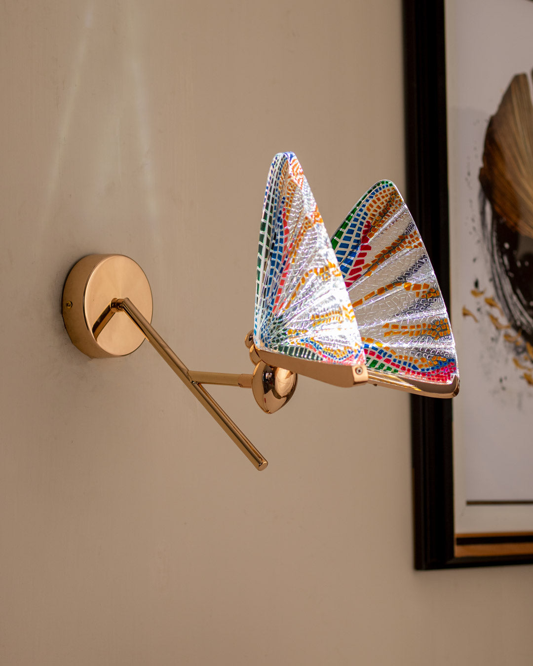 Butterfly Glass Wall Light - The Decor Kart 