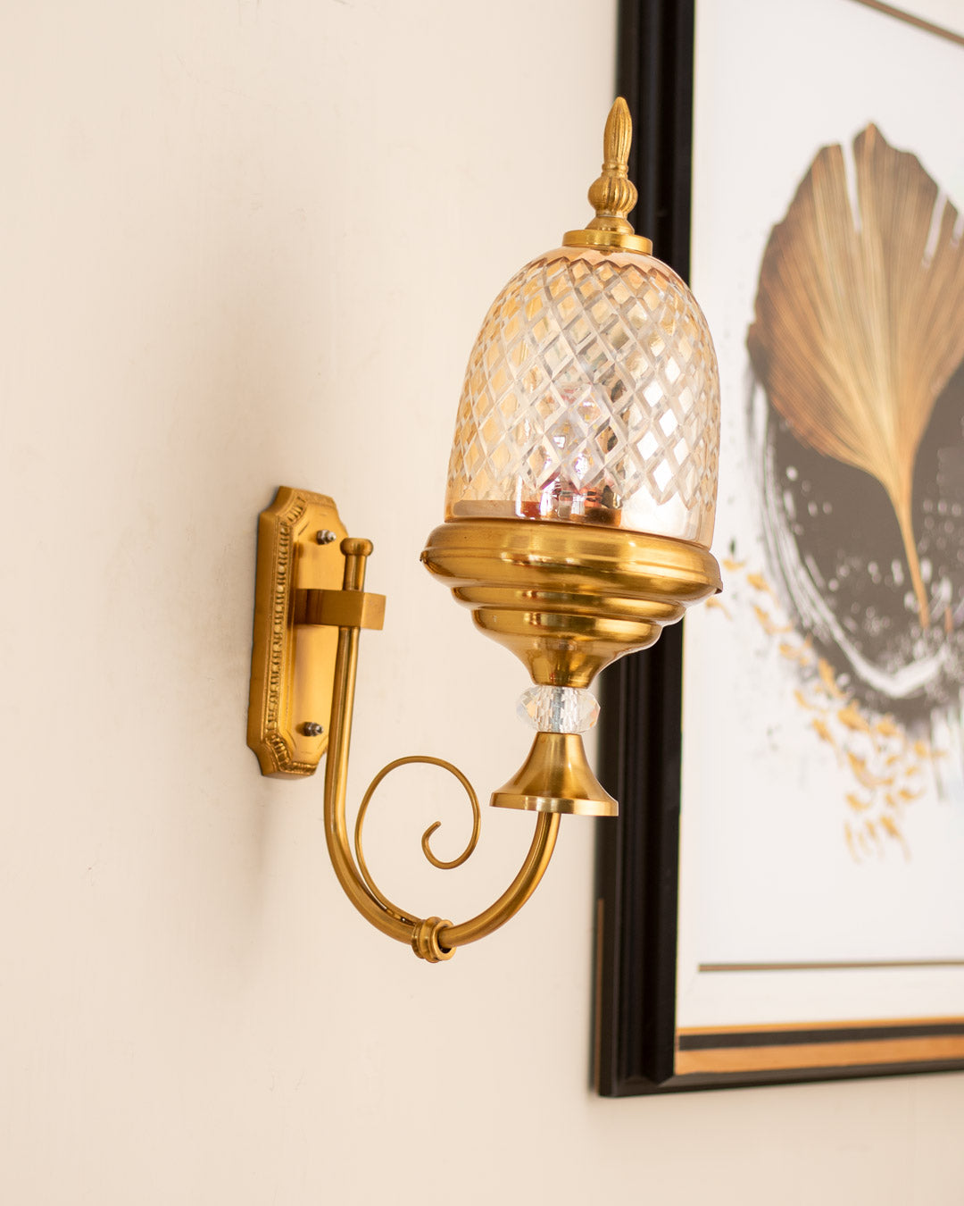 Victorian Antique Golden Wall Sconce