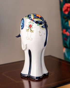 Porcelain Elephant Figurines - Set of 2