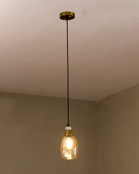Lustrous Oval  Pendant Light