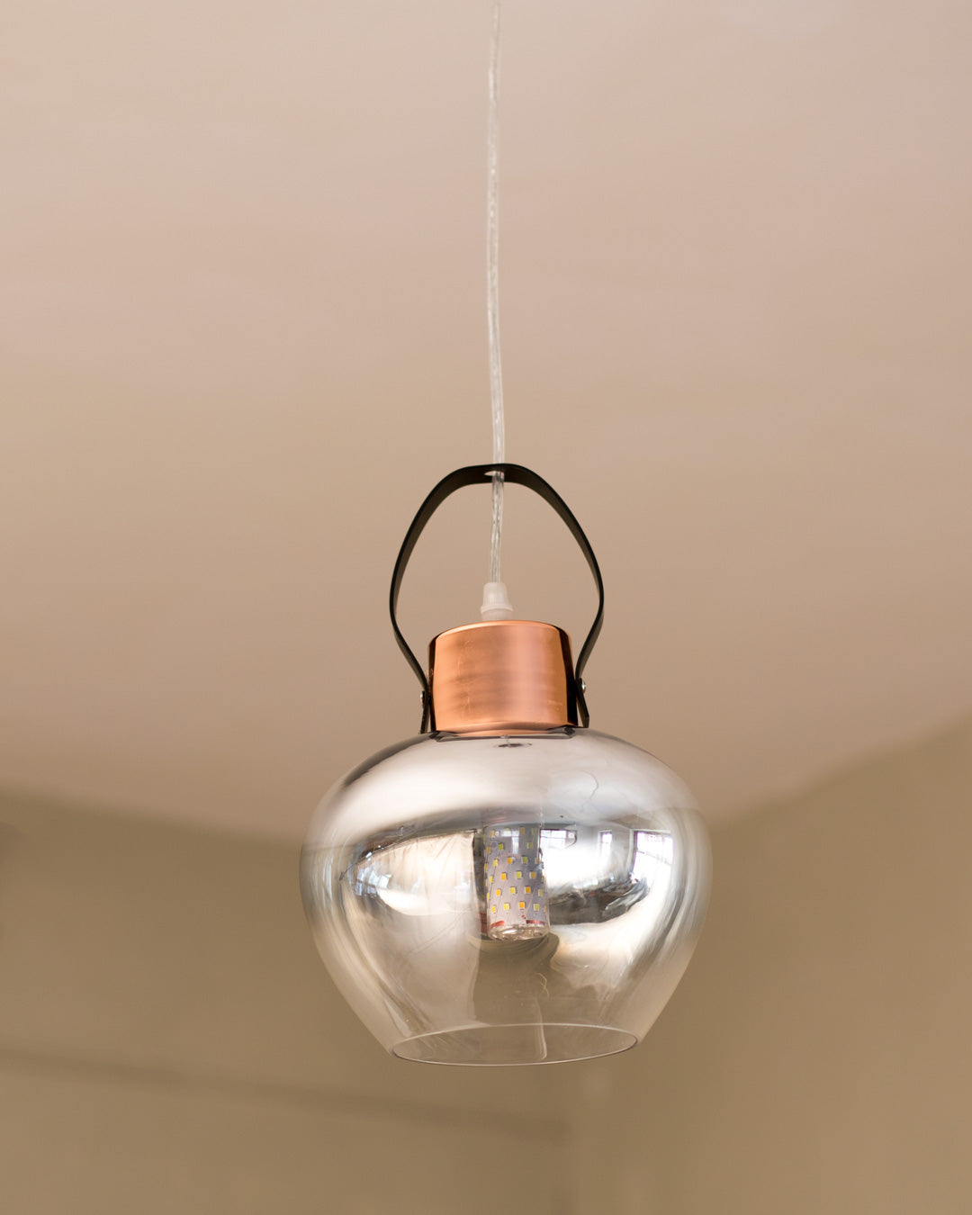 Bermejo Smoke Glass Pendant Light