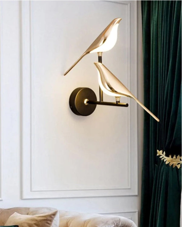 Aves Sitting Bird Wall Sconces - II - The Decor Kart