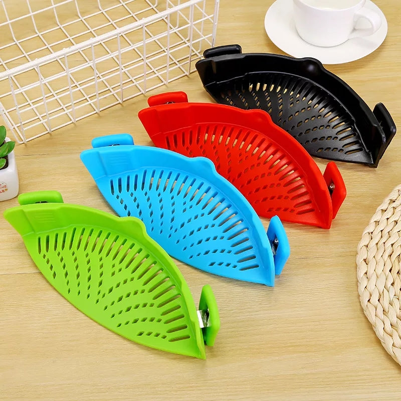 Silicone Food Strainer - Red - The Decor Kart